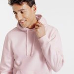 sweat capuche rose homme