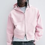 sweat capuche rose homme