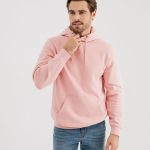 sweat capuche rose homme