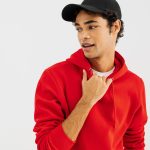 sweat capuche rouge