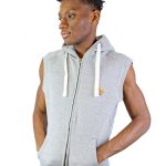 sweat capuche sans manche