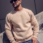 sweat homme beige