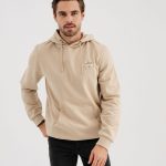 sweat homme beige