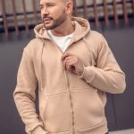 sweat homme beige