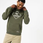 sweat homme kaki