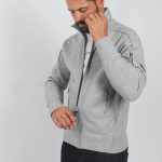 sweat homme zippé sans capuche