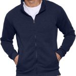 sweat homme zippé sans capuche