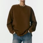 sweat marron femme
