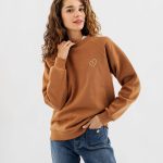 sweat marron femme