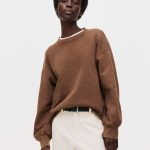 sweat marron femme