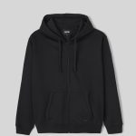 sweat noir a capuche