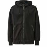 sweat noir a capuche