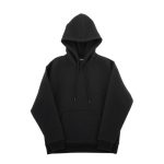 sweat noir a capuche femme