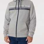 sweat zippé a capuche homme