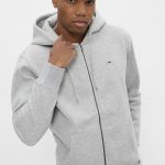 sweat zippé a capuche homme
