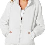 sweat zippé sans capuche femme