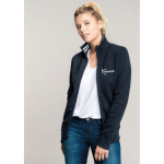 sweat zippé sans capuche femme
