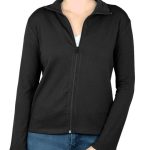 sweat zippé sans capuche femme